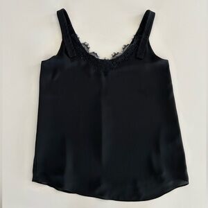 Aritzia Black Lace Trim Camisole